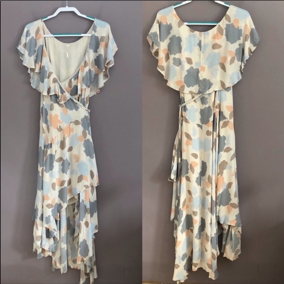 Free People Dresses & Skirts - FREE PEOPLE Floral Wrap Around Maxi Dress